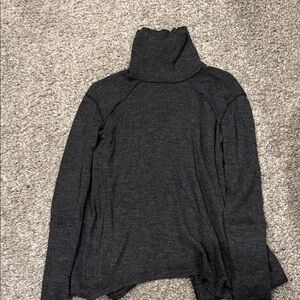 We The Free Dark Gray Turtleneck Sweater